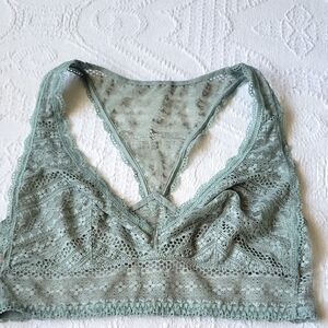 Victoria's Secret Lace Bralette in Soft Green